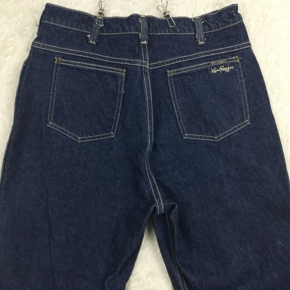 Vtg Kenny Roger's‎ Karmen Girls Jeans Western Straight Leg Blue Denim Indigo 18 - Picture 10 of 11